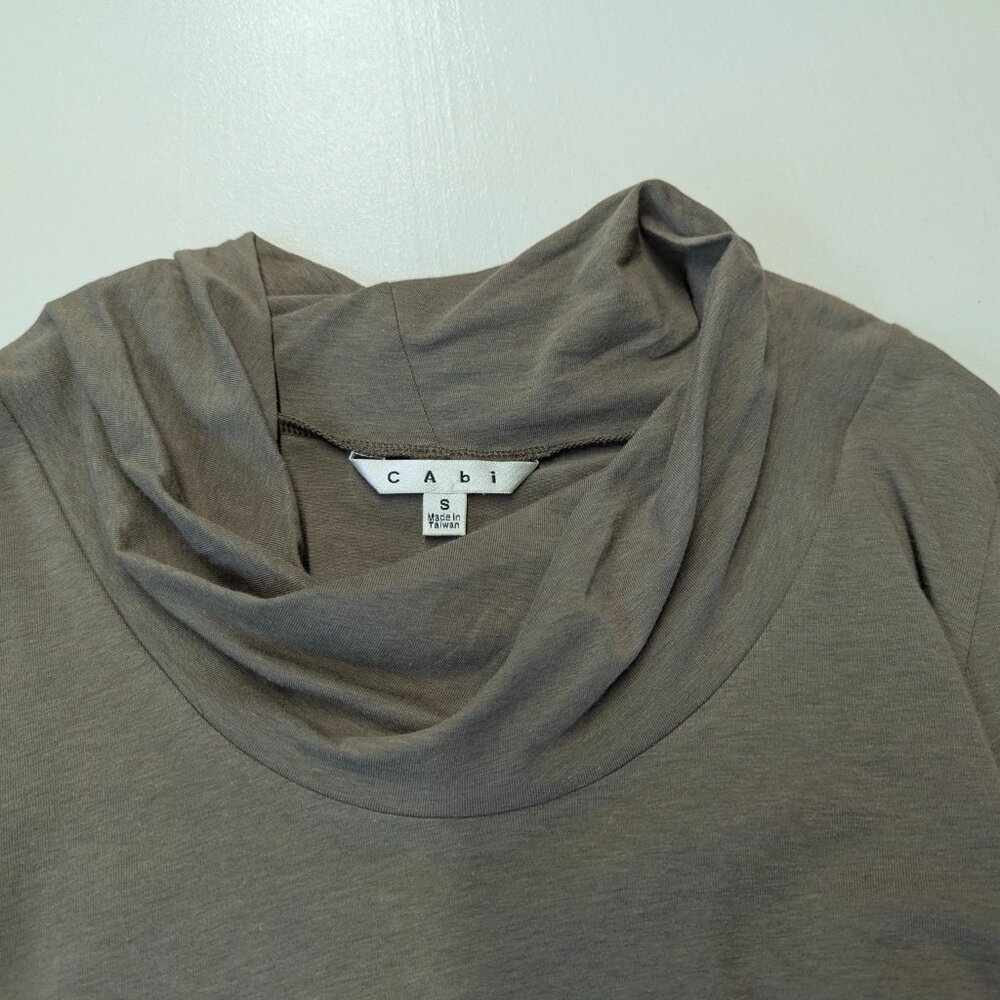 CAbi Size Small Mock Turtleneck in Light Brown - Picture 13 of 13